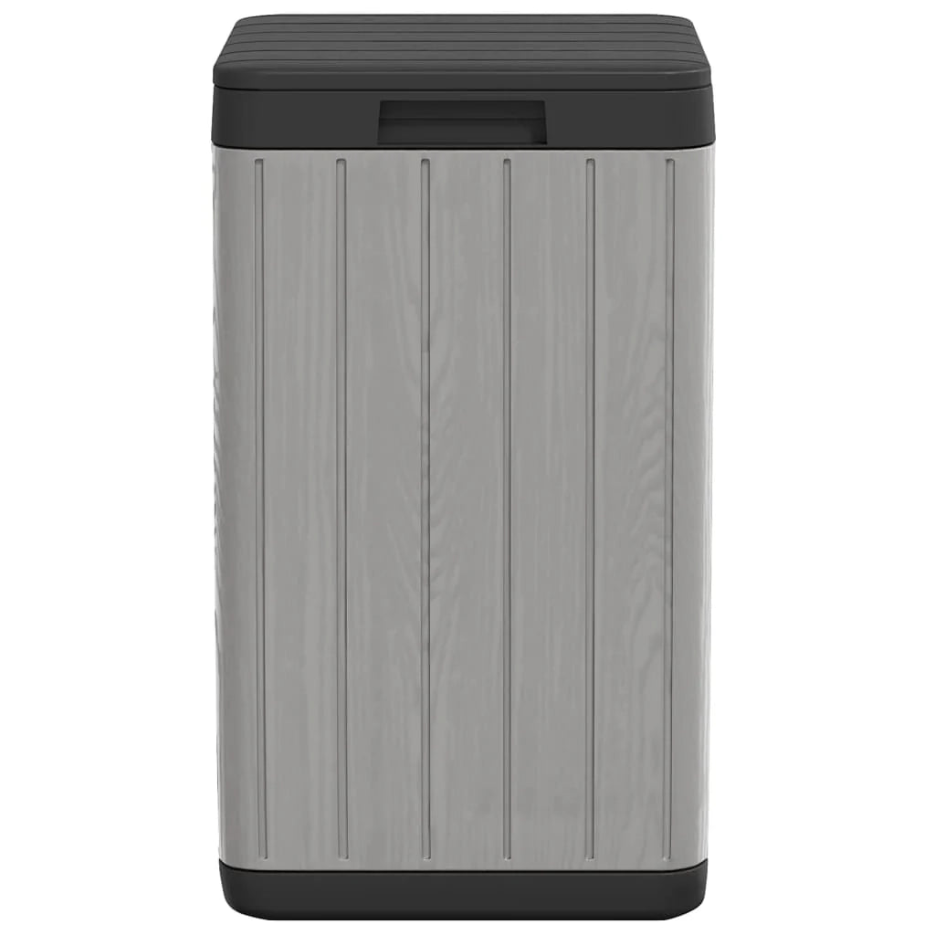 Cestino da esterno 38 x 38 x 65 cm PP grigio 02_0043836