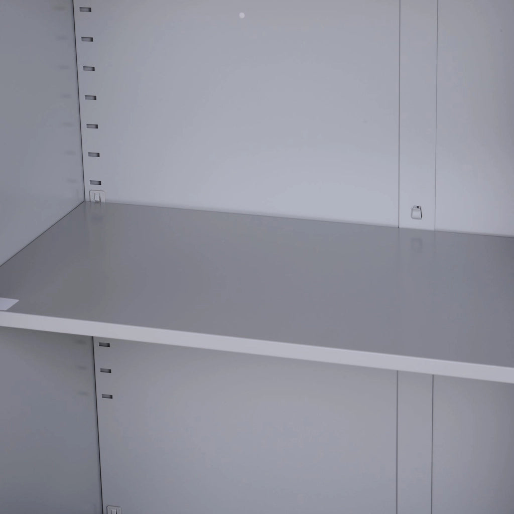Armadietto Portadocumenti con Chiusura di Sicurezza in Acciaio Grigio 80x40x92.5 cm