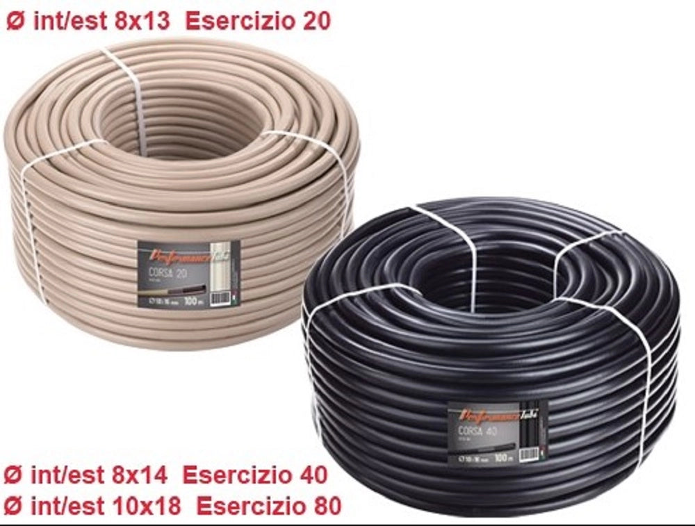 TUBO IRRORAZIONE PVC 80-240P ATM.10X18 ROTOLO 100 MT.