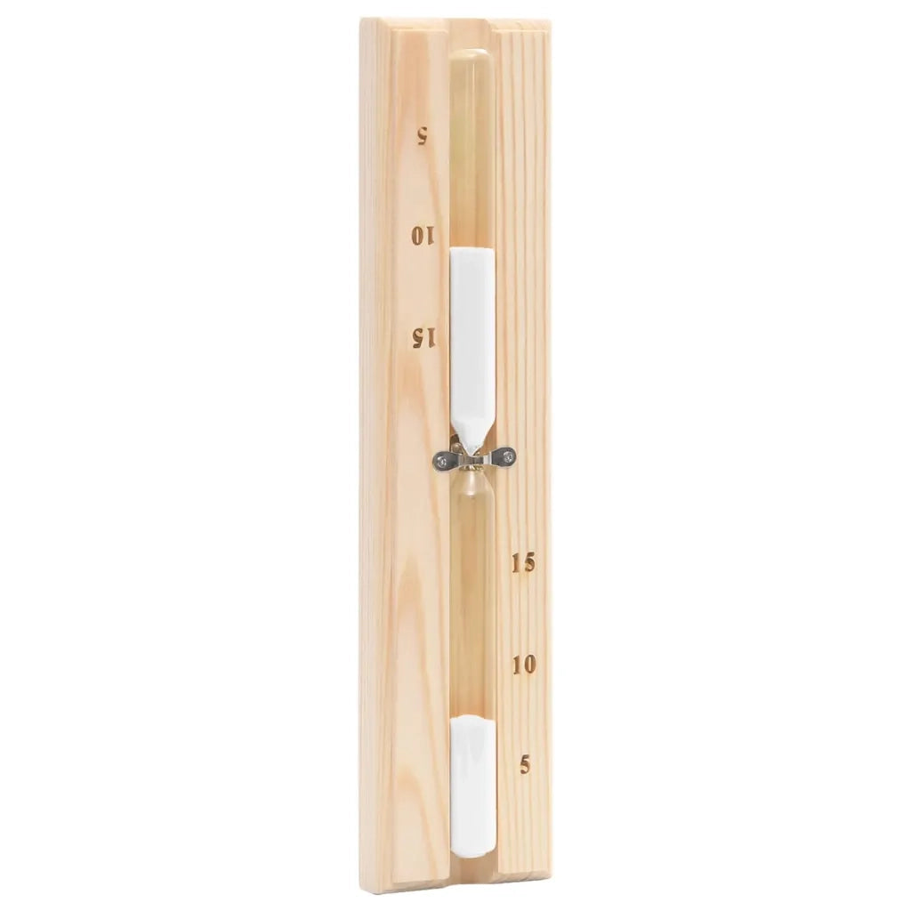 Set Timer Igrotermografo e Clessidra Sauna 2 in 1 Massello Pino CFW1038281