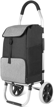 Carrello per spesa con grande capacità - leggero - 1 pezzo - nero