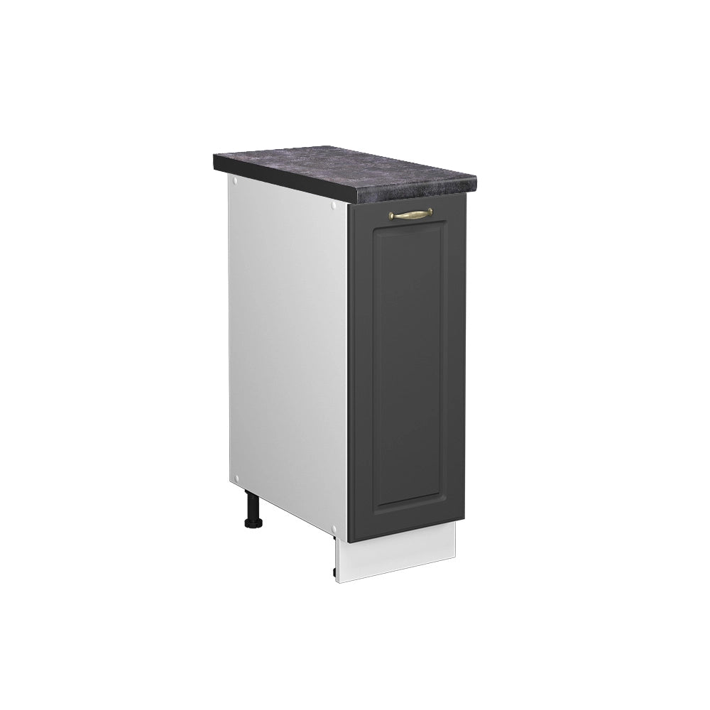 Armadio cucina dispensa alto Fame-Line Oro-antracite rustico/Bianco 30 cm, PL Antracite Vicco