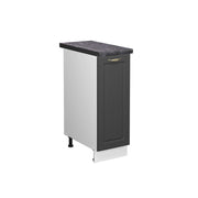 Armadio cucina dispensa alto Fame-Line Oro-antracite rustico/Bianco 30 cm, PL Antracite Vicco