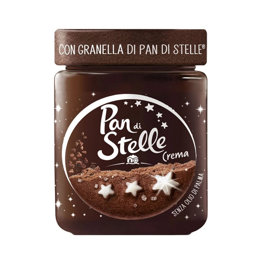 Pan di stelle crema spalmabile alle nocciole con granella di biscotto multipack 10 barattoli da 330 gr ciascuno