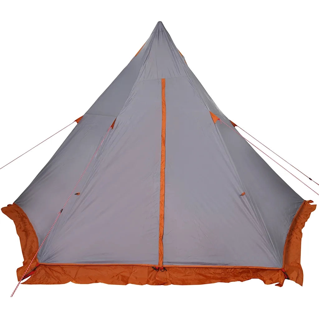 Tenda Familiare Tipi 6 Persone Grigia e Arancione Impermeabile