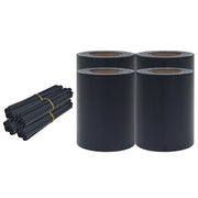 Recinzione da Giardino | Recinzione Frangivento 4 pz in PVC 35x0,19m Grigio Scuro Opaco