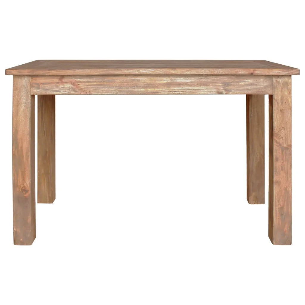 Tavolo da Pranzo in Legno Massello di Mogano 120x60x77 cm 244496