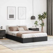 Letto con Contenitore Nero 153 x 203 cm Similpelle 3369974