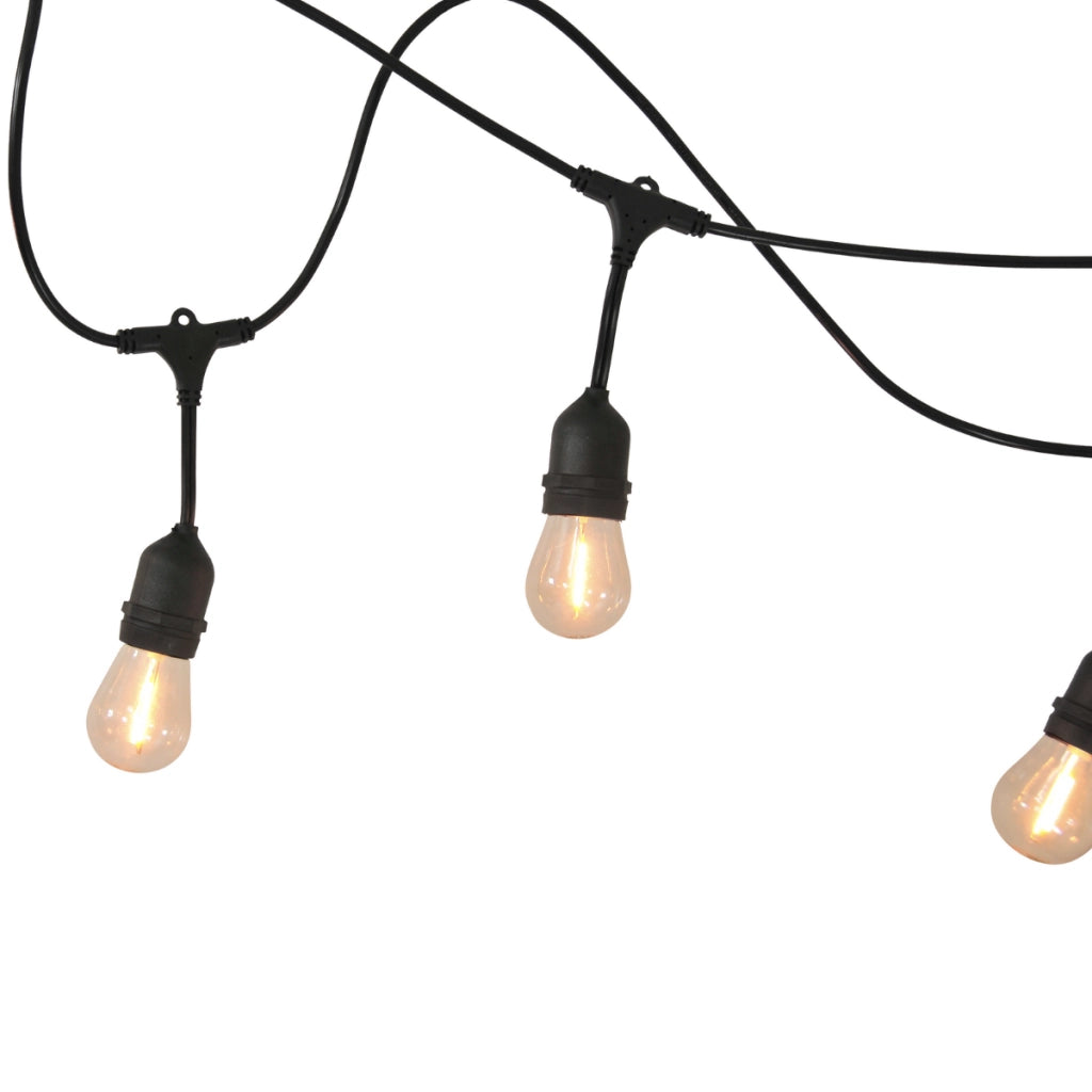 Catena luminosa esterna 5,6m 10xE27 2200K IP44 Polux