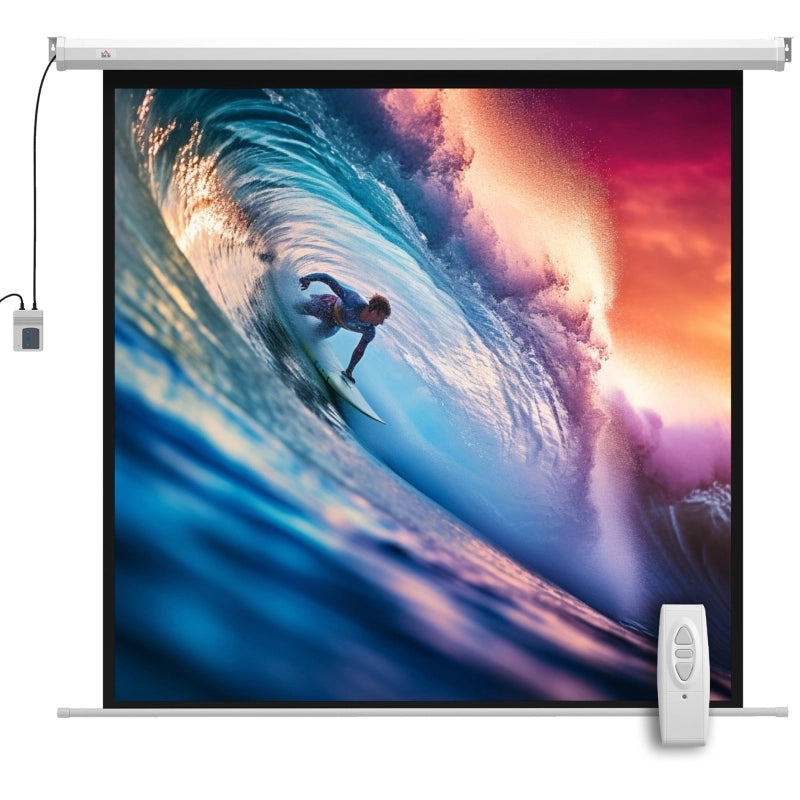 SCHERMO Proiezione motorizzato 176,5x176,5 cm 85" 1:1 Bianco