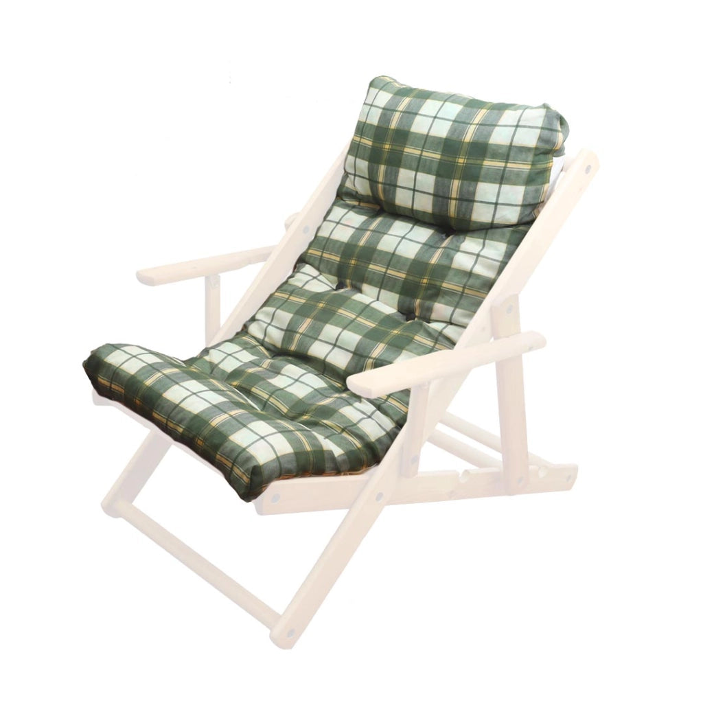 CUSCINO IMBOTTITO VERDE PER RICAMBIO POLTRONA RELAX COMODONA IN LEGNO