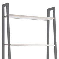 Lilas - libreria in legno e metallo a 5 ripiani antracite