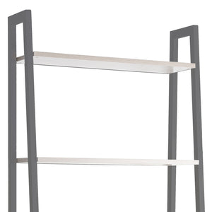 Lilas - libreria in legno e metallo a 5 ripiani antracite