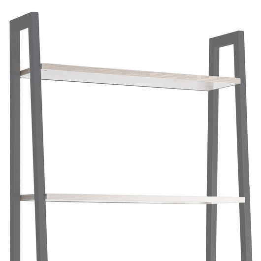 Lilas - libreria in legno e metallo a 5 ripiani antracite