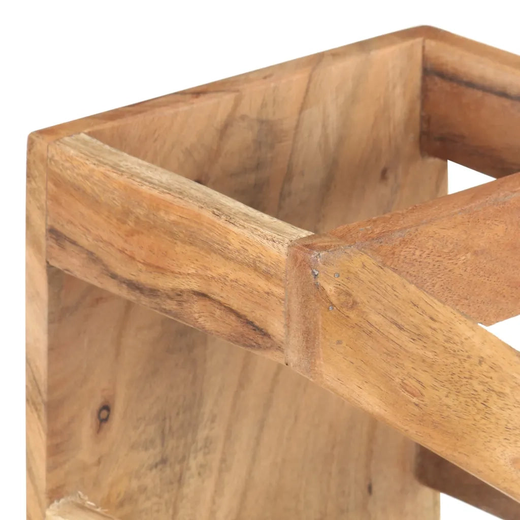Portavino da 5 Bottiglie in Legno Massello di Acacia 321626