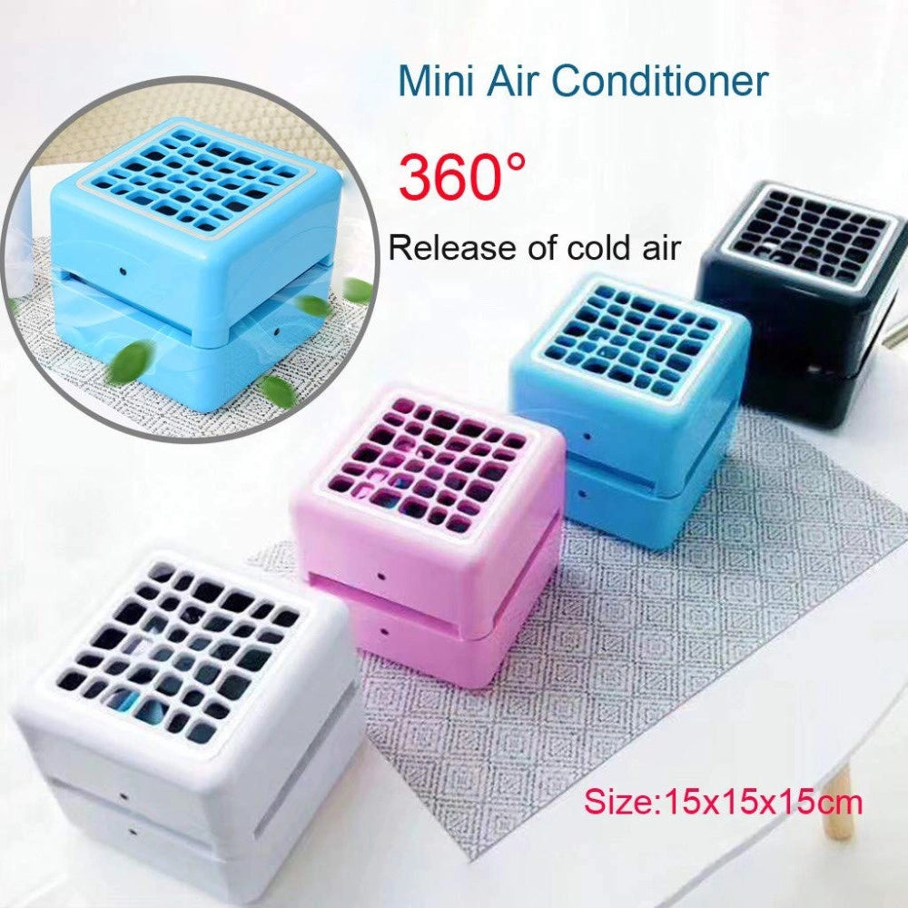 Trade Shop - Mini Raffrescatore Evaporativo Ventilatore Usb Portatile Ricaricabile 360° 3 In1 -