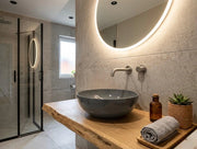 Bacinella d'appoggio D38.5 cm in ceramica Grigio Cemento