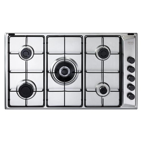 Piano cottura A Gas De Longhi FAMILY Fla 59 Dd 5 Fuochi (L86xP50) Inox
