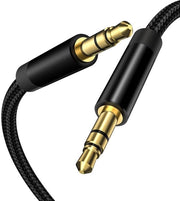 Cavo Audio Aux a Nylon 3,5mm 15 Metri per Altoparlanti e Auto
