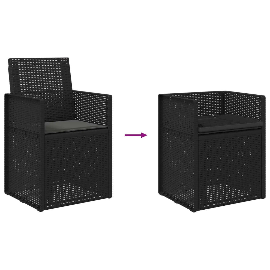 Sedie da pranzo da giardino 2 pcs Antracite PP 899982
