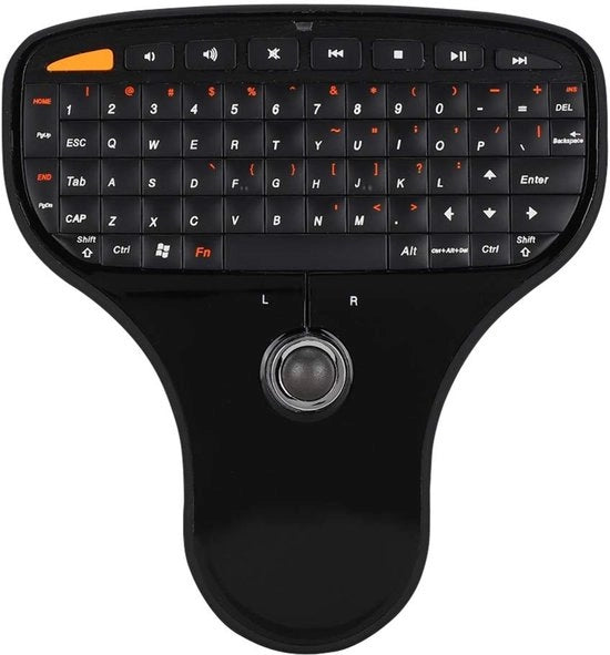 Tastiera Portatile Senza Cavo - Con Trackball - Formato Compattibile - Funzioni Multimediali - Adatta per TV e Computer