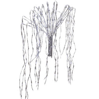 Cascata Luminosa a LED con Effetto Lampeggiante per Esterni, 200cm-680L, Luce Fredda