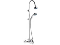 Colonna doccia con colonna saliscendi, doccetta e soffione - serie 35