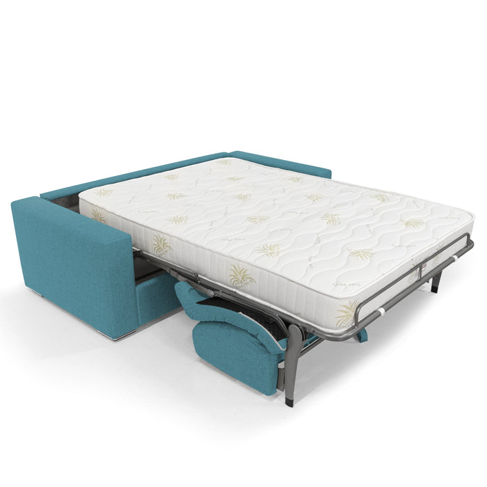 Nixon Divano letto c/mat. H 20 cm 200 cm (mat. 140x197) Azzurro