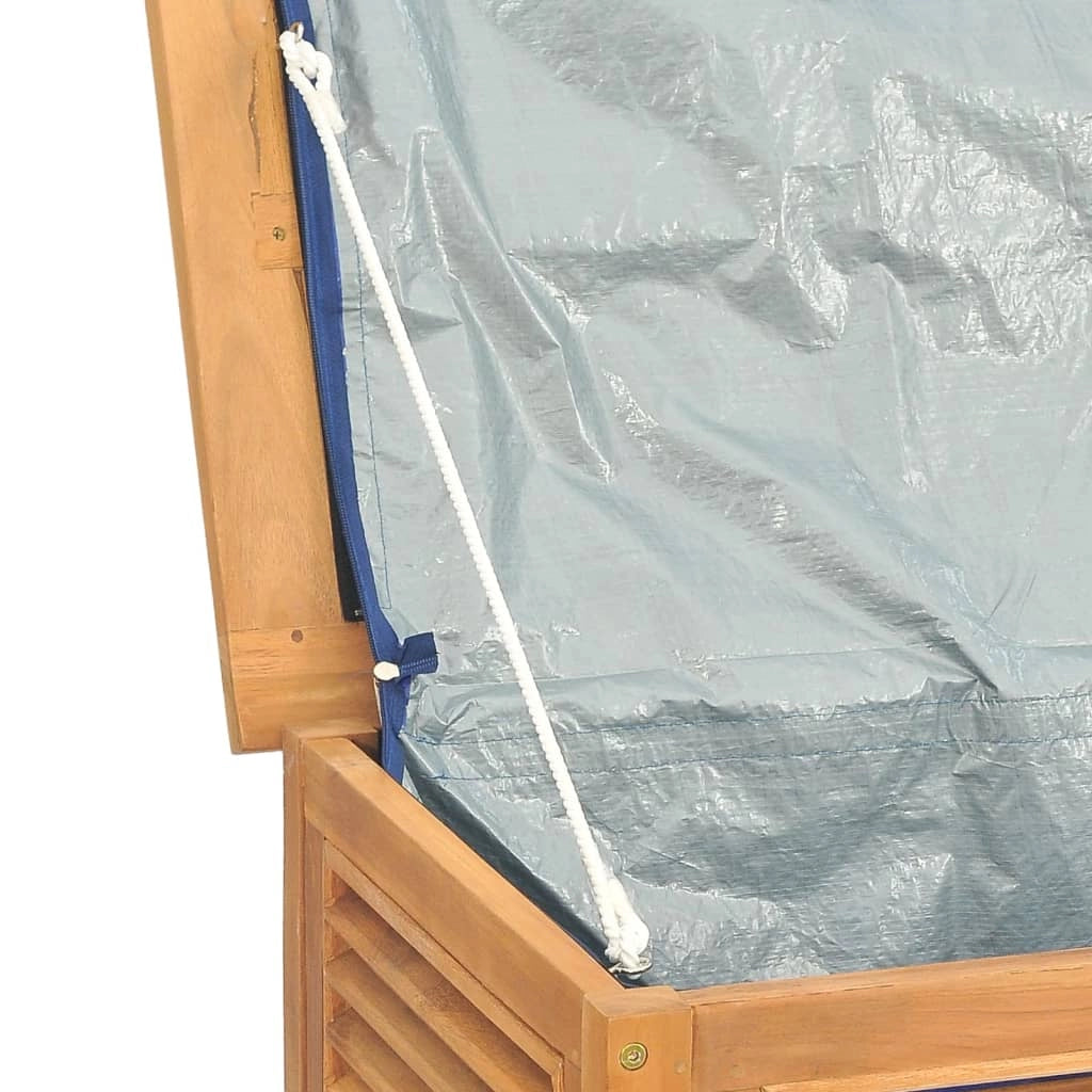 Scatola e borsa portaoggetti da giardino 200 x 50 x 53 cm in legno massello di teak 02_0013133