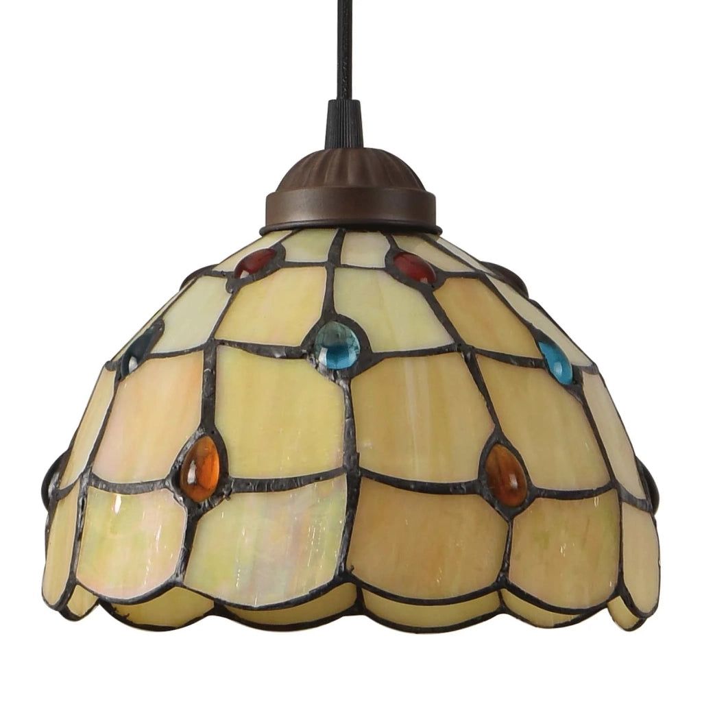 LÚZETE - LAMPADA DA SOFFITTO A 1 LUCE 20 CM GIOIELLO TIFFANY