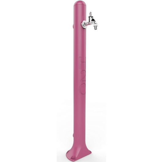 Fontana Tradizionale In Resina Con Rubinetto Portagomma Colore Fuxia Cv-Gh115/4003