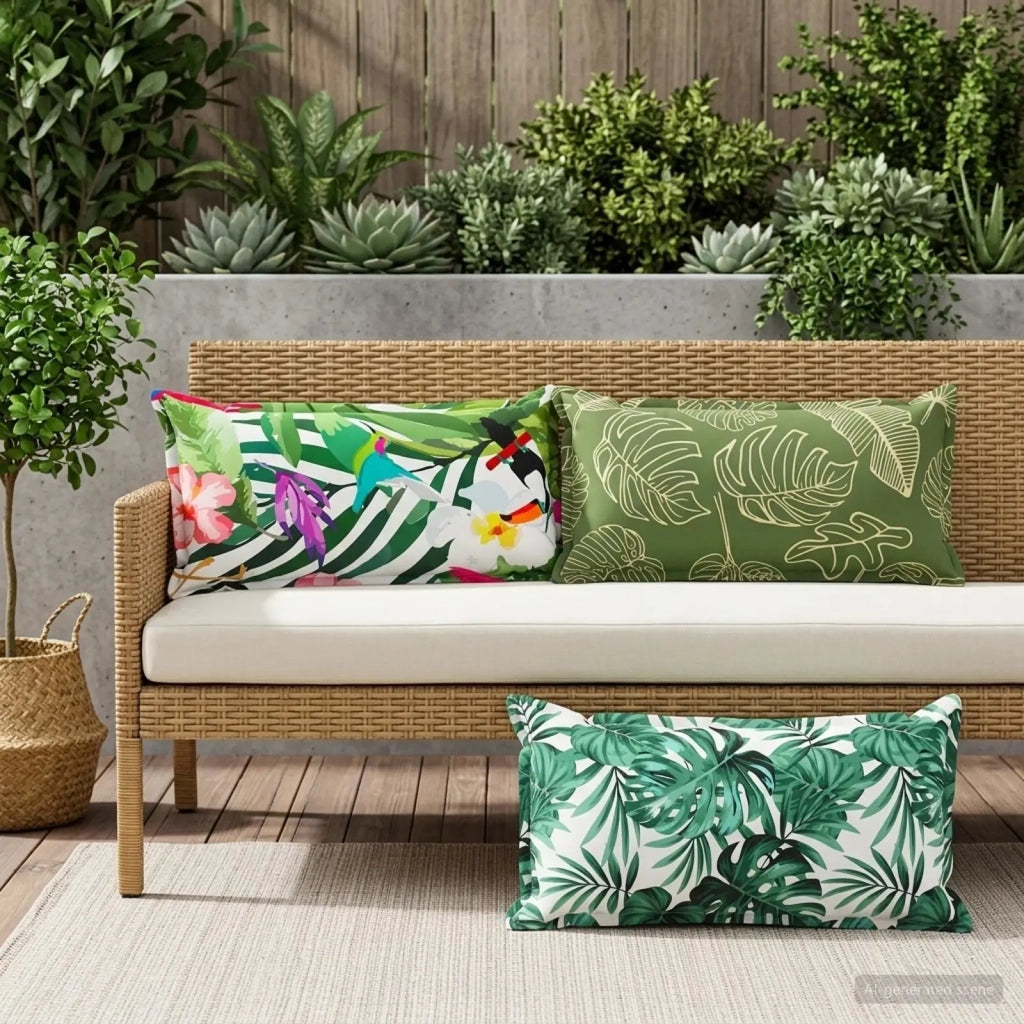Federa 6 pz HOUTEN Multicolore 40 x 80 cm Poliestere 918290