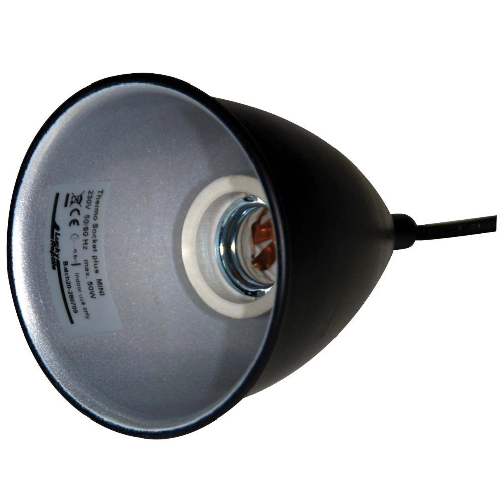 Lucky Reptile Thermo Socket Reflector Mini Plus - portalampada E27 in ceramica per terrari