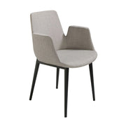 Sedia in tessuto grigio