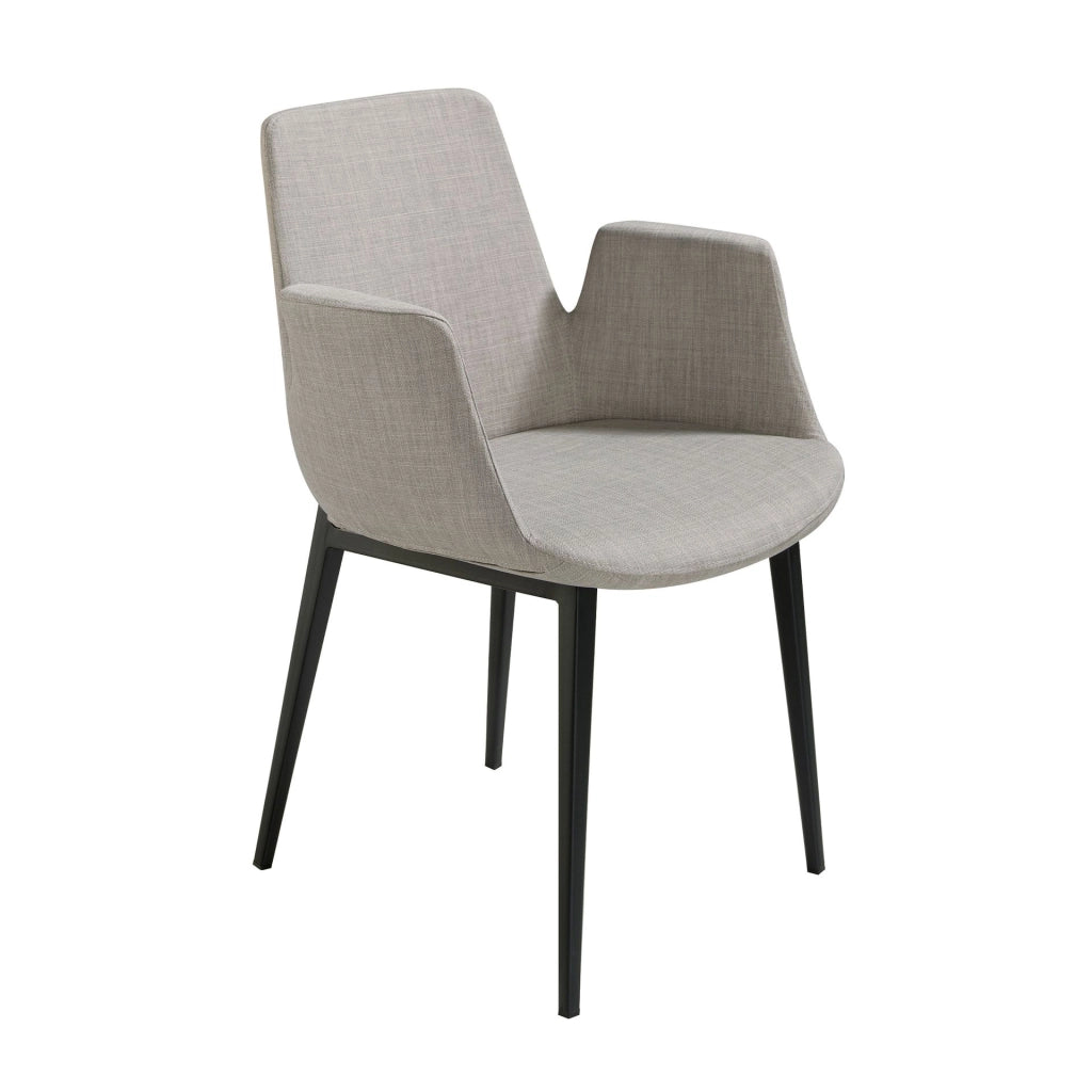 Sedia in tessuto grigio