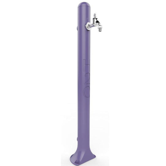 Fontana Tradizionale In Resina Con Rubinetto Portagomma Colore Viola Cv-Gh115/4005