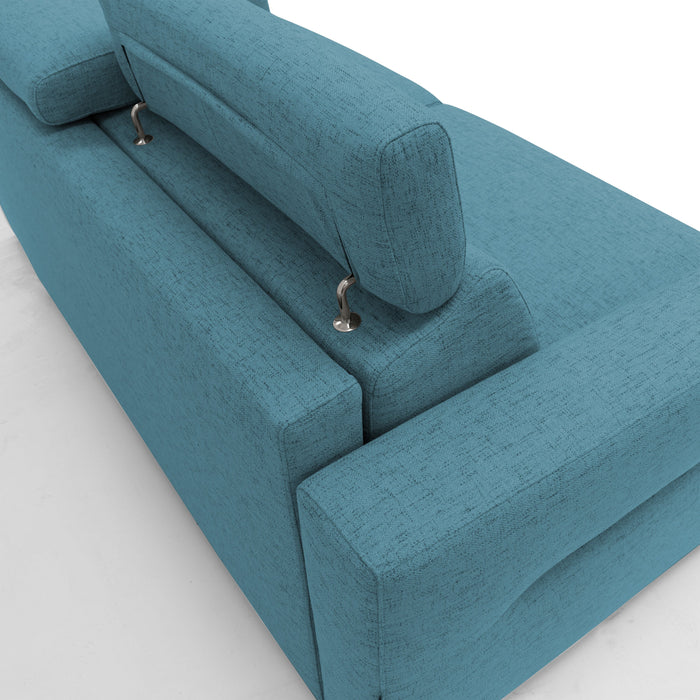 Avalon Divano letto con materasso H18 220 cm (mat. 160x197 cm) grigio