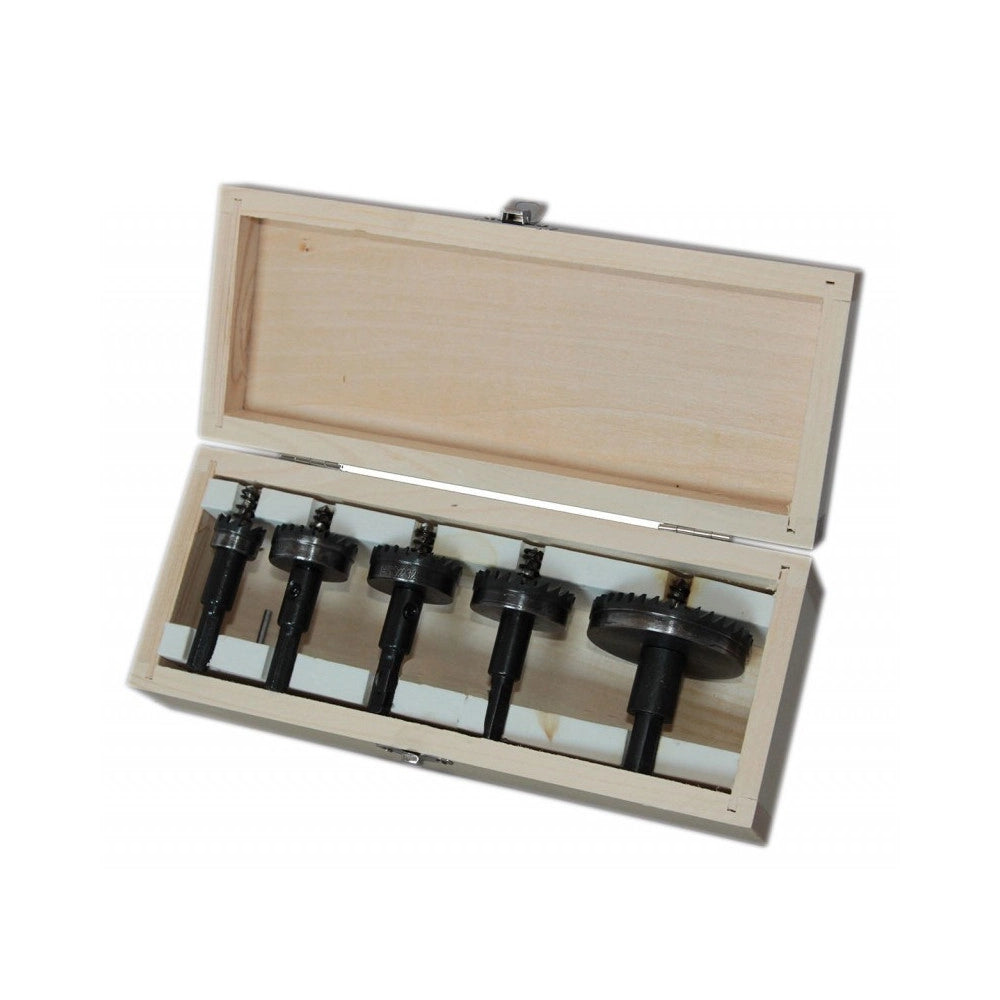 Trade Shop - Set Di 5 Frese A Tazza Hss Denti In Metallo Duro Da 18 30 32 35 55mm Per Ferro -
