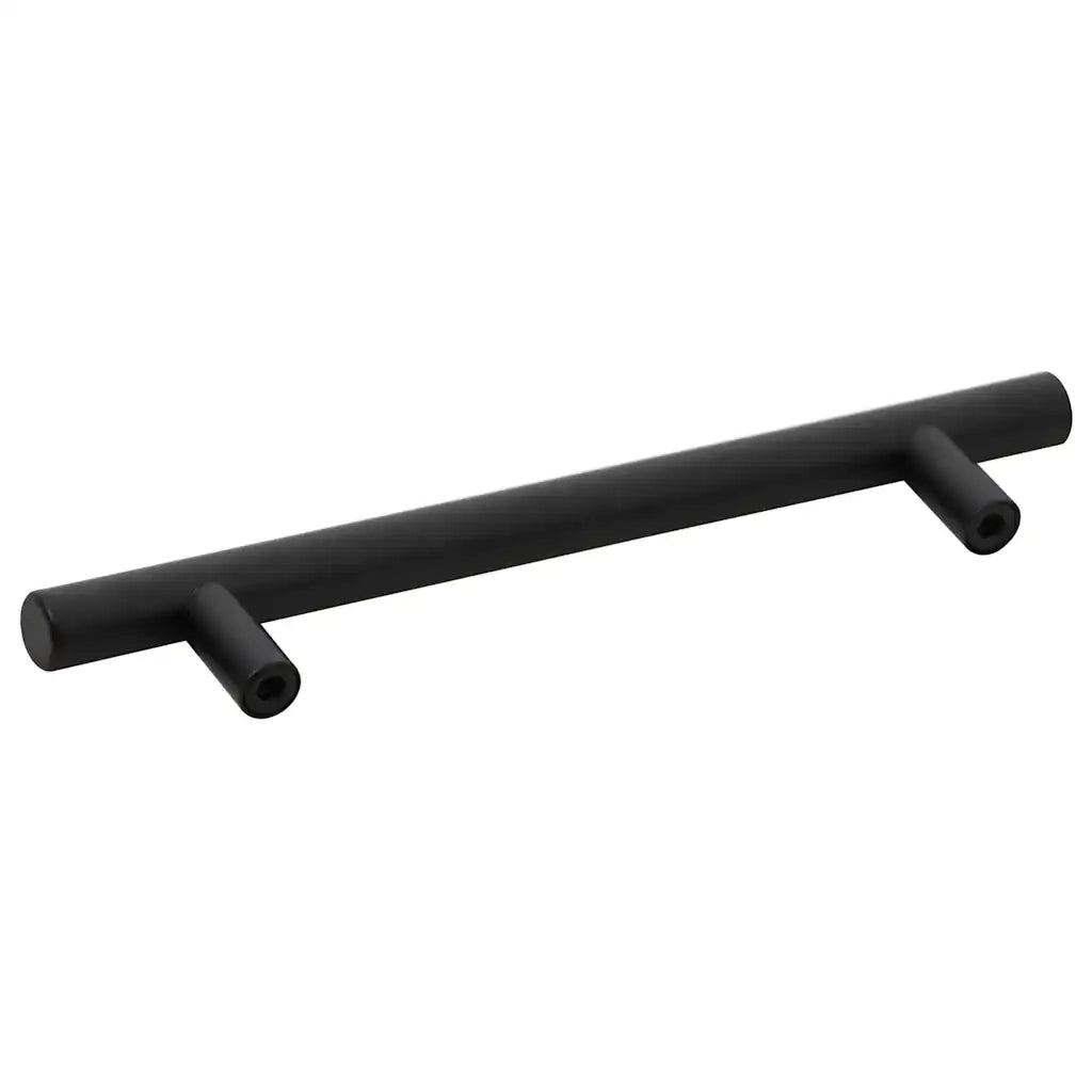 vidaXL Maniglie per Mobili 10pz Nere 128mm in Acciaio Inox