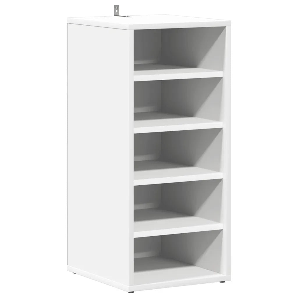 Scarpiera Bianca 31,5x35x70 cm in Truciolato 808981