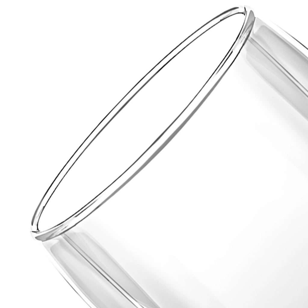 Set di 2 bicchieri per bevande a doppia parete da 350 ml in vetro borosilicato Trasparente Cheffinger
