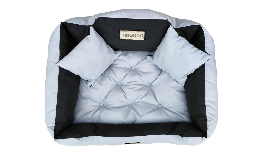 AIO FACTORY 130x105 cm KINGDOG Cuccia per cani impermeabile personalizzabile grigio chiaro