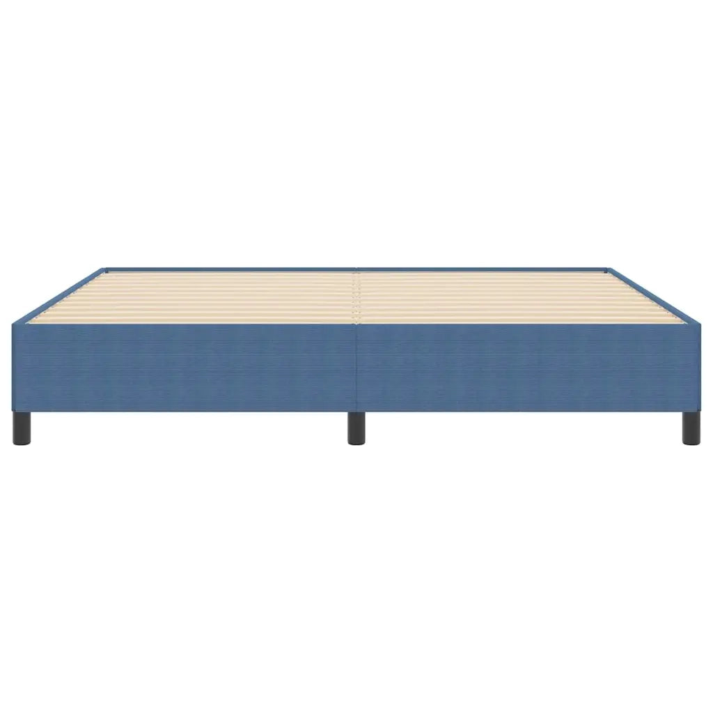 Letto a molle Blu 200 x 200 cm Tessuto in Cords 42006990