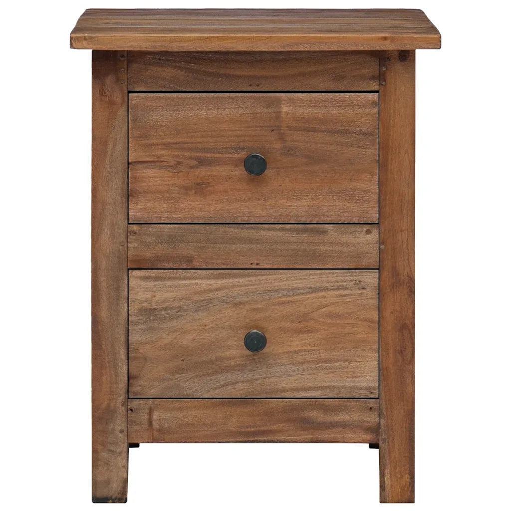 Comodino in Legno Massello di Acacia 40x30x51 cm cod mxl 49967