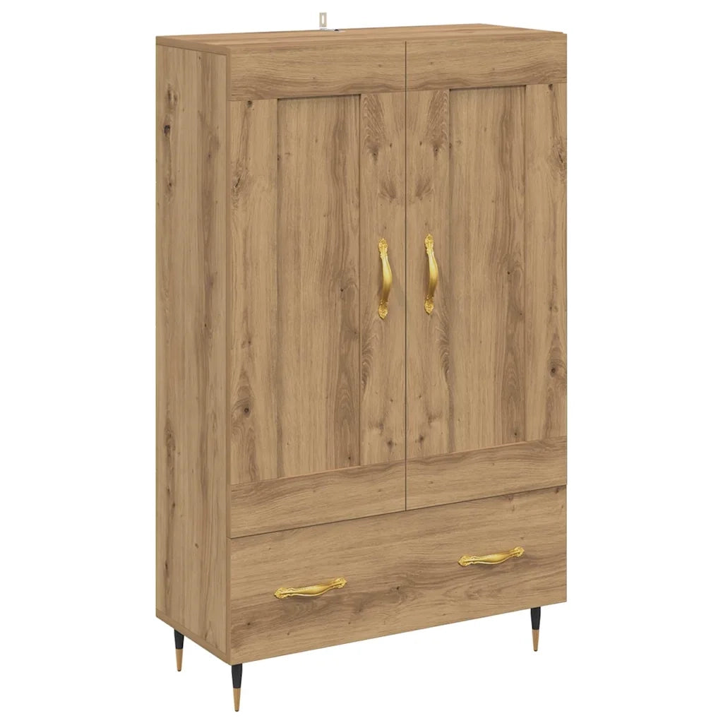 Credenza con Cassetto-Buffet-Armadio da cucina Rovere artigianale 69,5 x 31 x 115 cm 176552