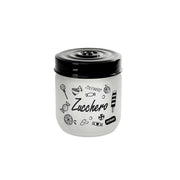 MAURY'S  BARATTOLO CANDY IN VETRO SATINATO CON TOP NER 425 CC 9X9 CM ZUCCHERO