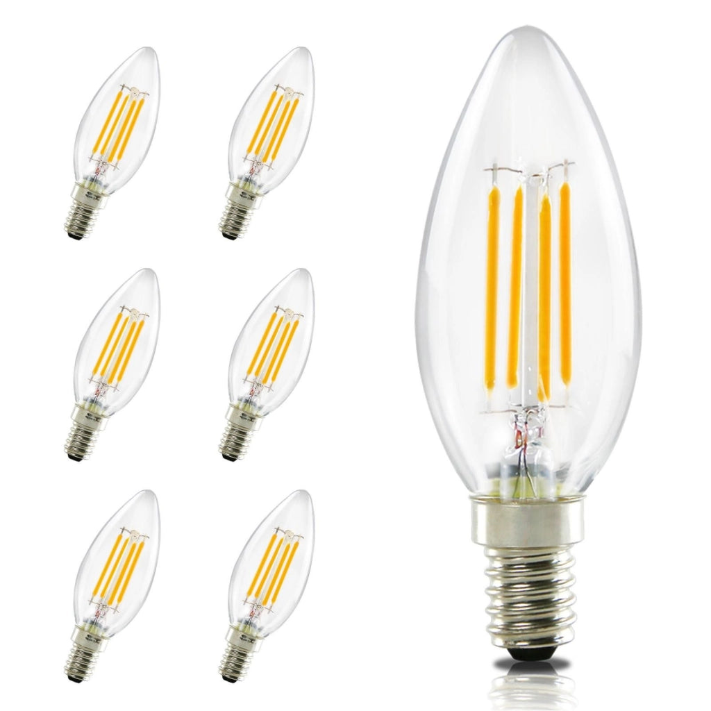 ZMH Bombilla LED Bombilla LED Edison Candelabro Vintage Luz de Vela Antiguo