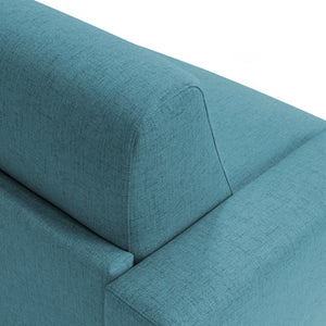 Nixon Divano letto c/mat. H 20 cm 200 cm (mat. 140x197) Azzurro