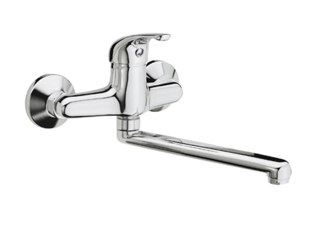 Rubinetto lavello a murocon bocca girevole - serie 35