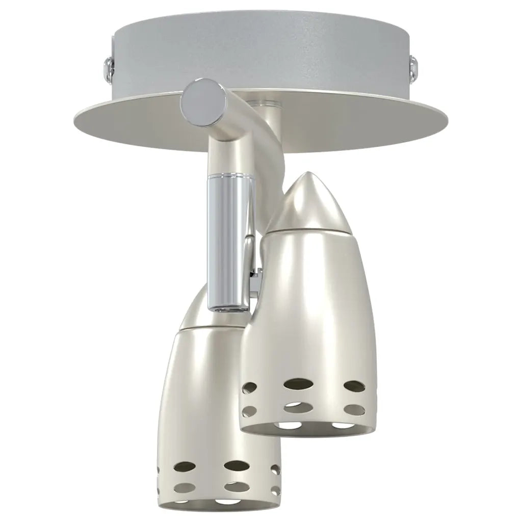 Faretto da soffitto Nichel 27 x 10 x 12 cm Metallo 4108217